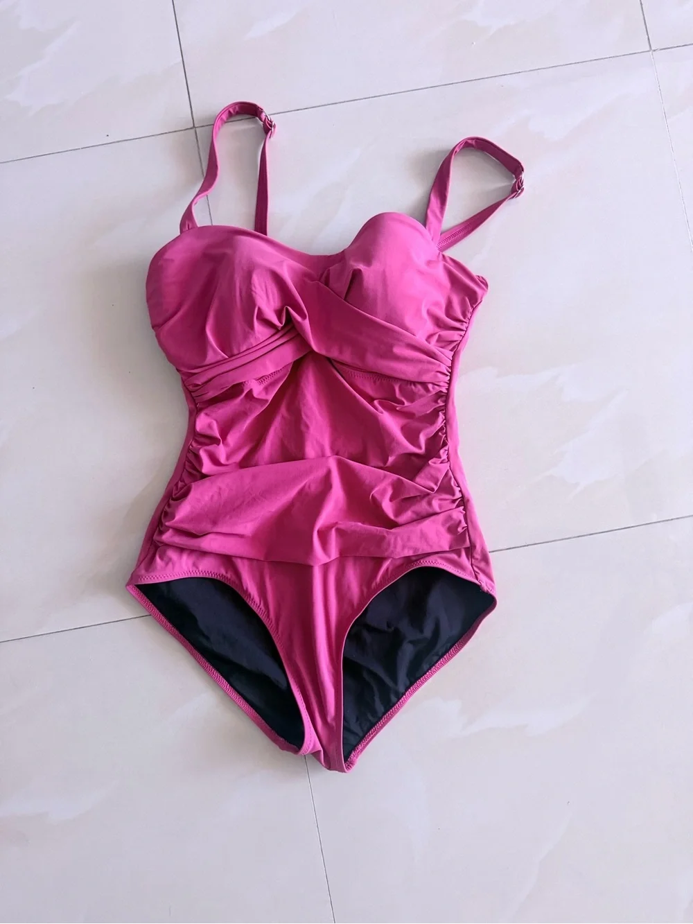 Gottex Hot Pink Twist-Front One-Piece Swimsuit